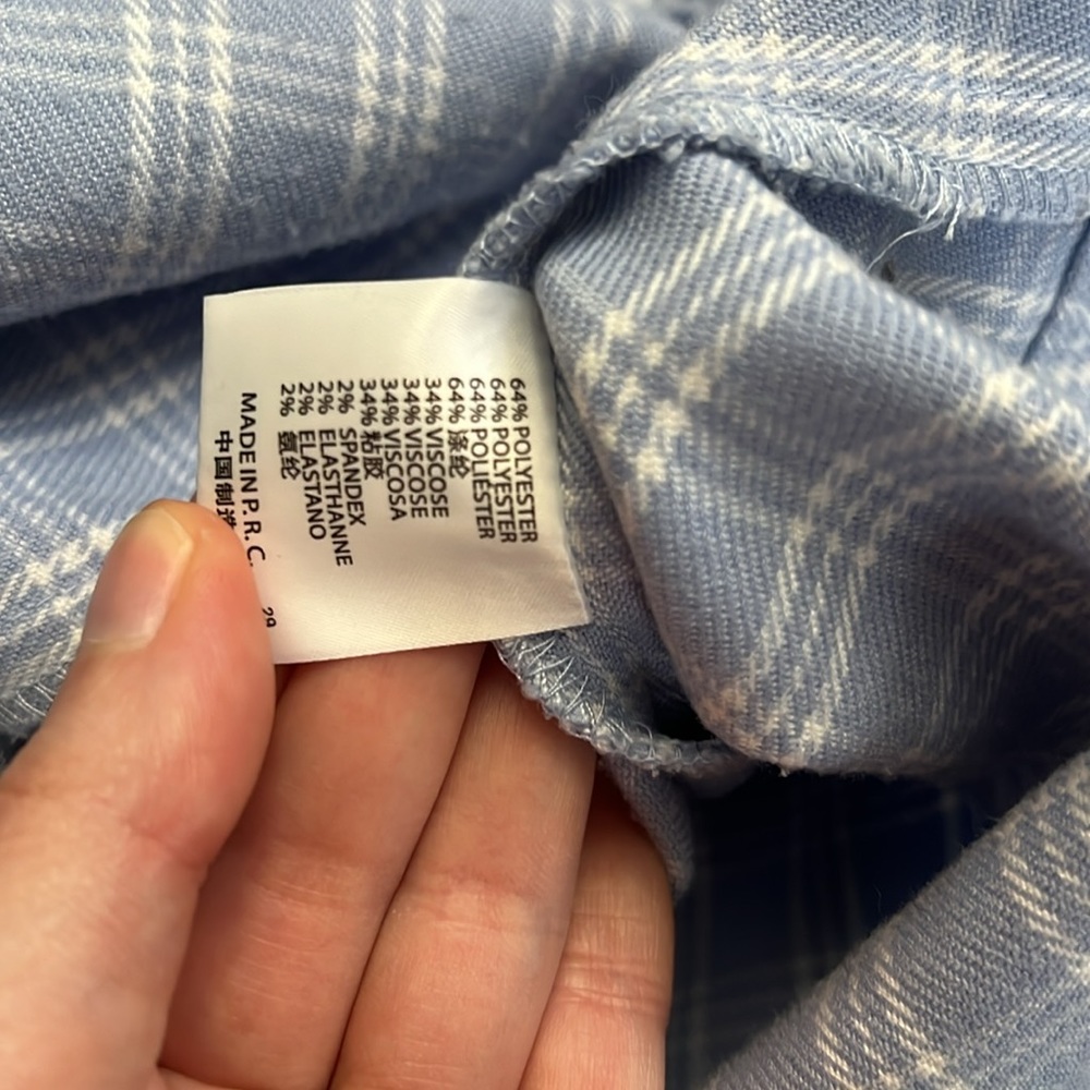 Blue plaid John galt skirt - Picture 6 of 6